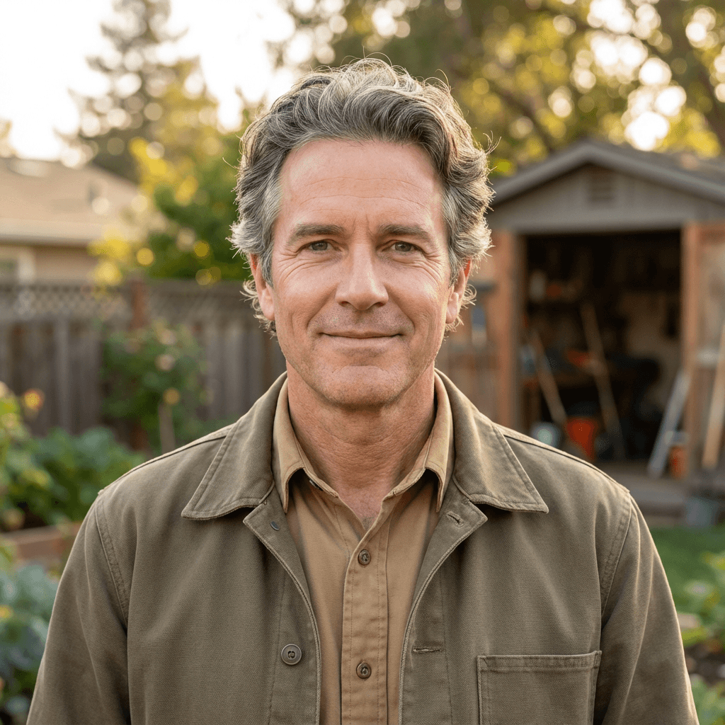 David L., a homeowner in Frisco, standing near an HVAC vent